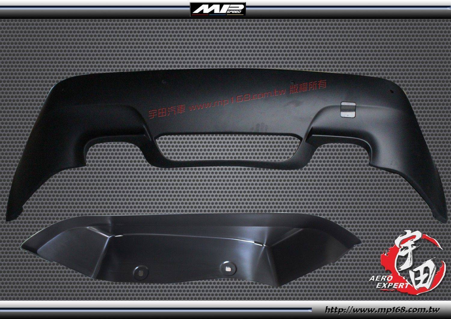 BMW 寶馬  08-09 E60 M5後保桿(雷打孔)-雙出PP BMW 寶馬  08-09 E60 M5後保桿(雷打孔)-雙出PP