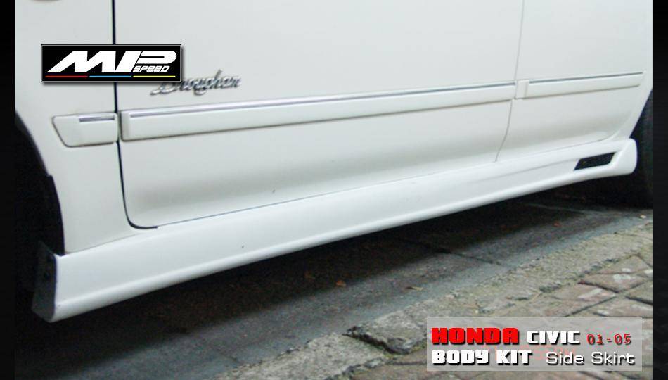 2001-2005 Civic 2/4D W/Hole Side Skirt (L+R)