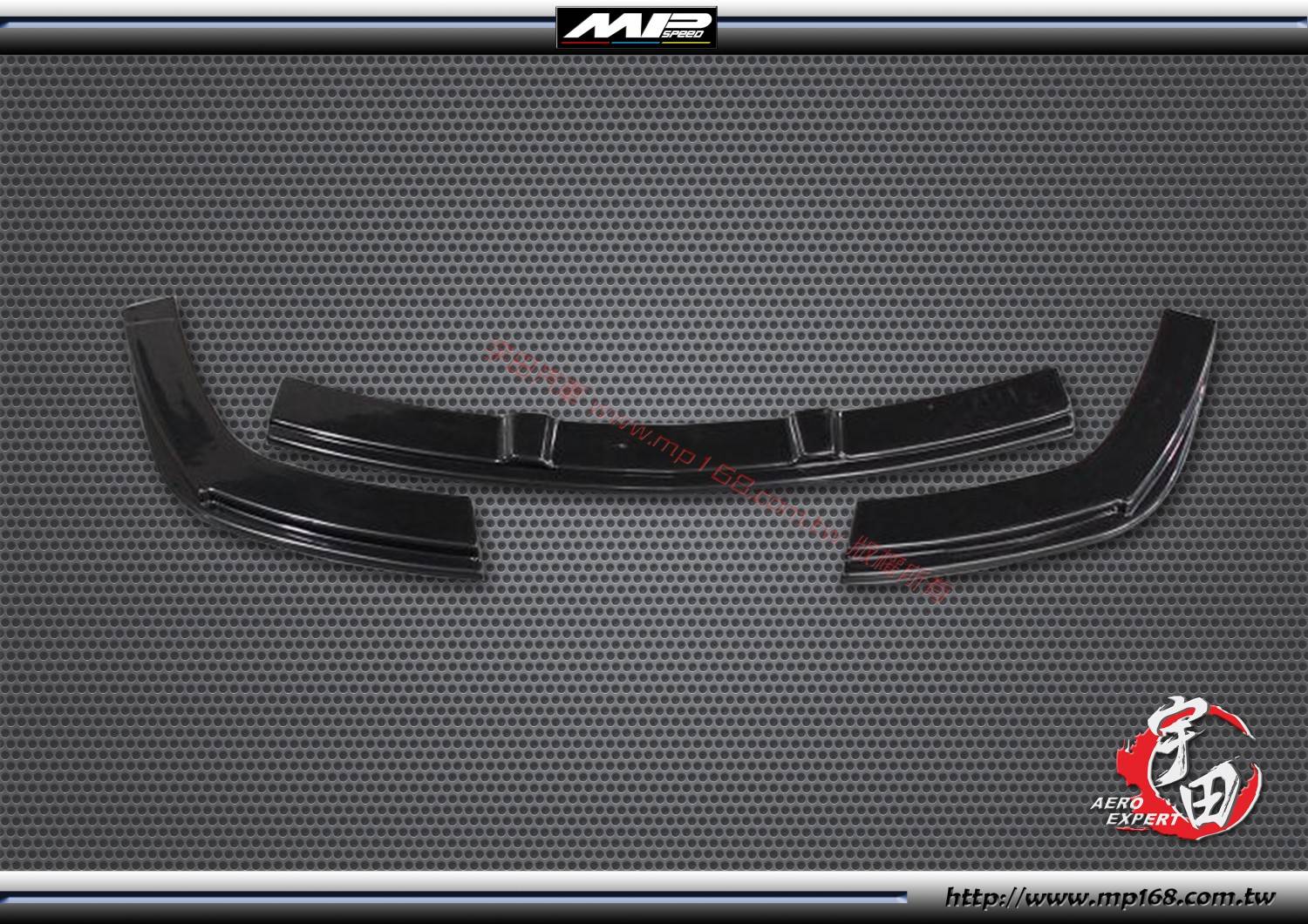 2006-2011 HONDA CIVIC 本田 CIVIC RR 式樣 三片式前下定風翼-美規專用