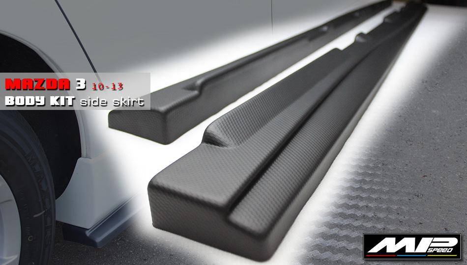 2010-2013 Mazda 3 4/5D 2.0 /1.6 MP Side Skirt Wing L+R (Textured)