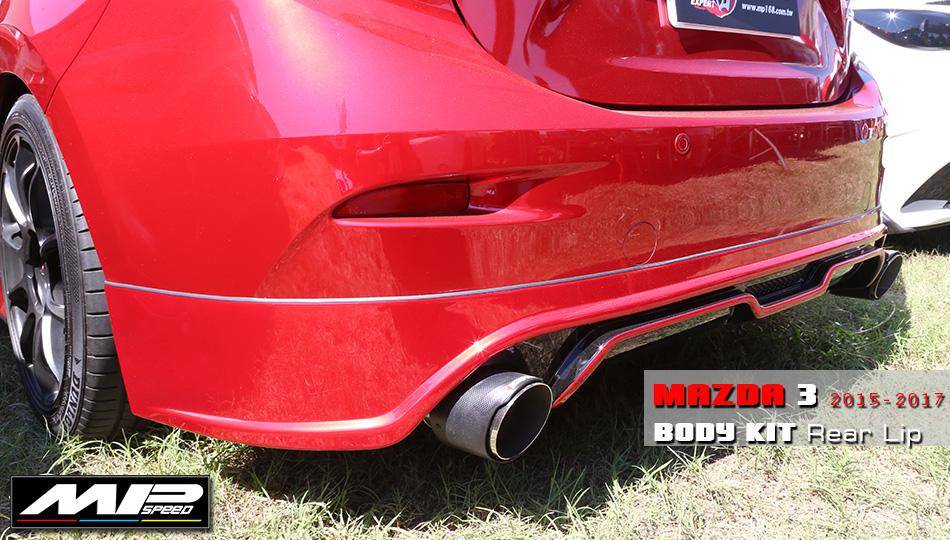 2014-2016 Mazda 3 4D MK Style Rear Lip