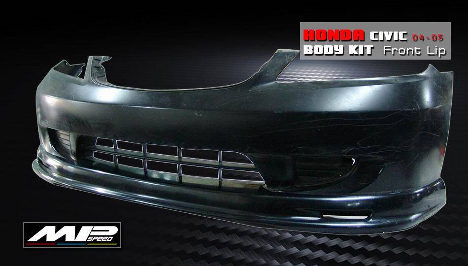 2001-2003 Civic 2/4D MU Style Front Lip
