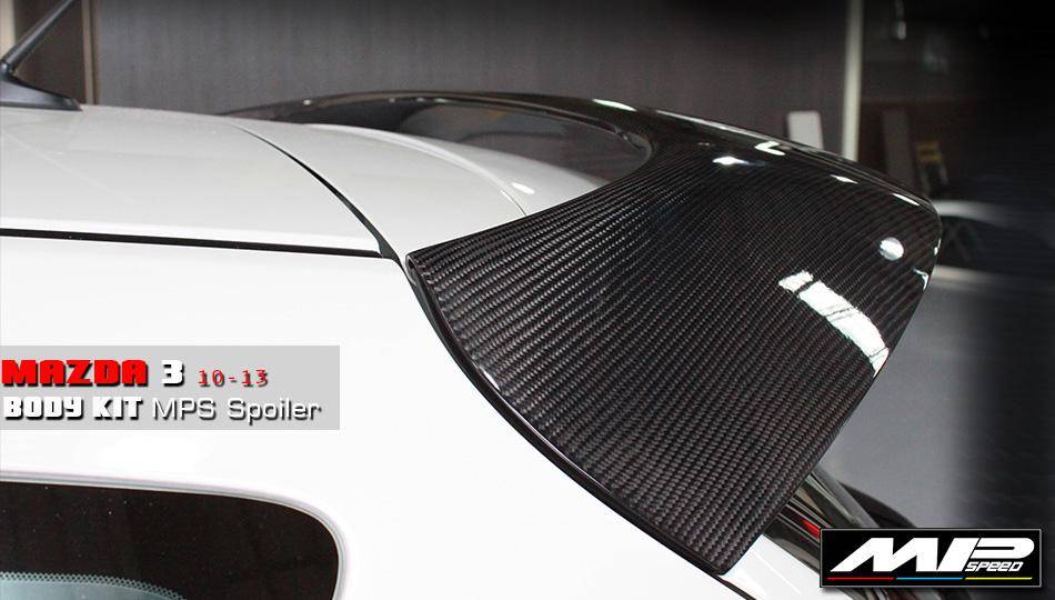 2010-2013 Mazda 3 5D 1.6/2.0 MP Style  Spoiler+LED Carbon Fiber