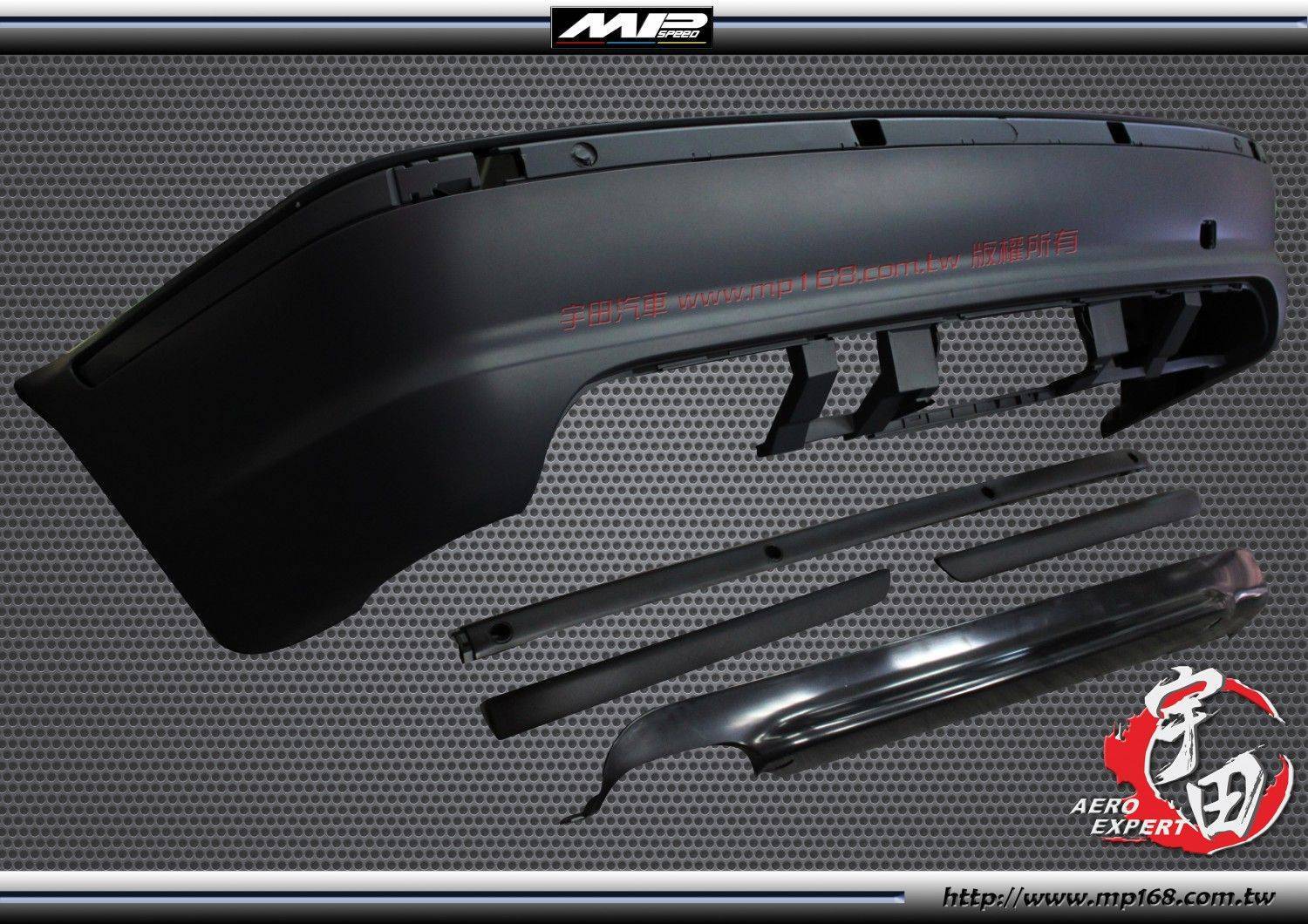 E46 4D M-TECH 後保桿-單孔 PP