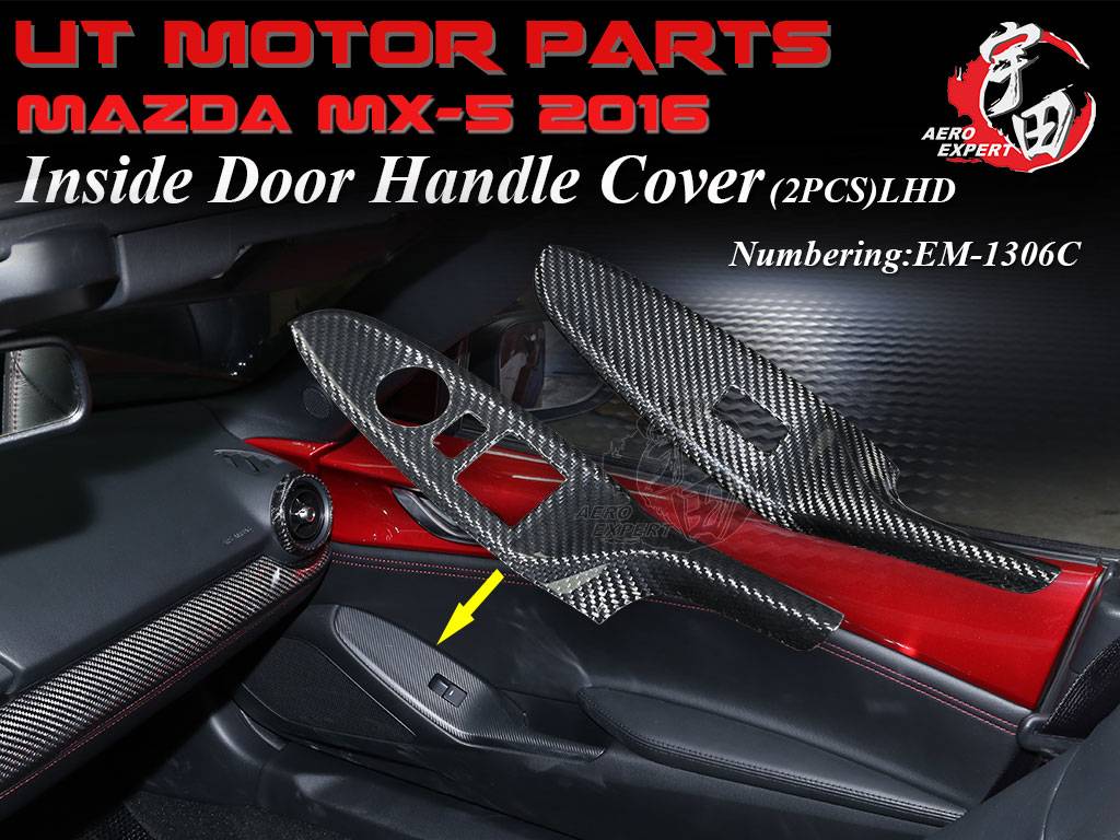 2016-UP Mazda Miata MX5  Inside Door Handle Cover