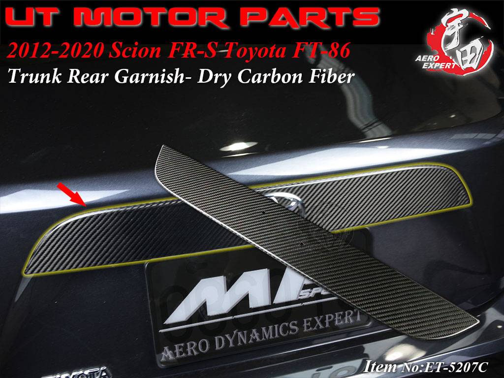 2012-2021 Subaru BRZ Trunk Rear Garnish 2012-2021 Subaru BRZ Trunk Rear Garnish