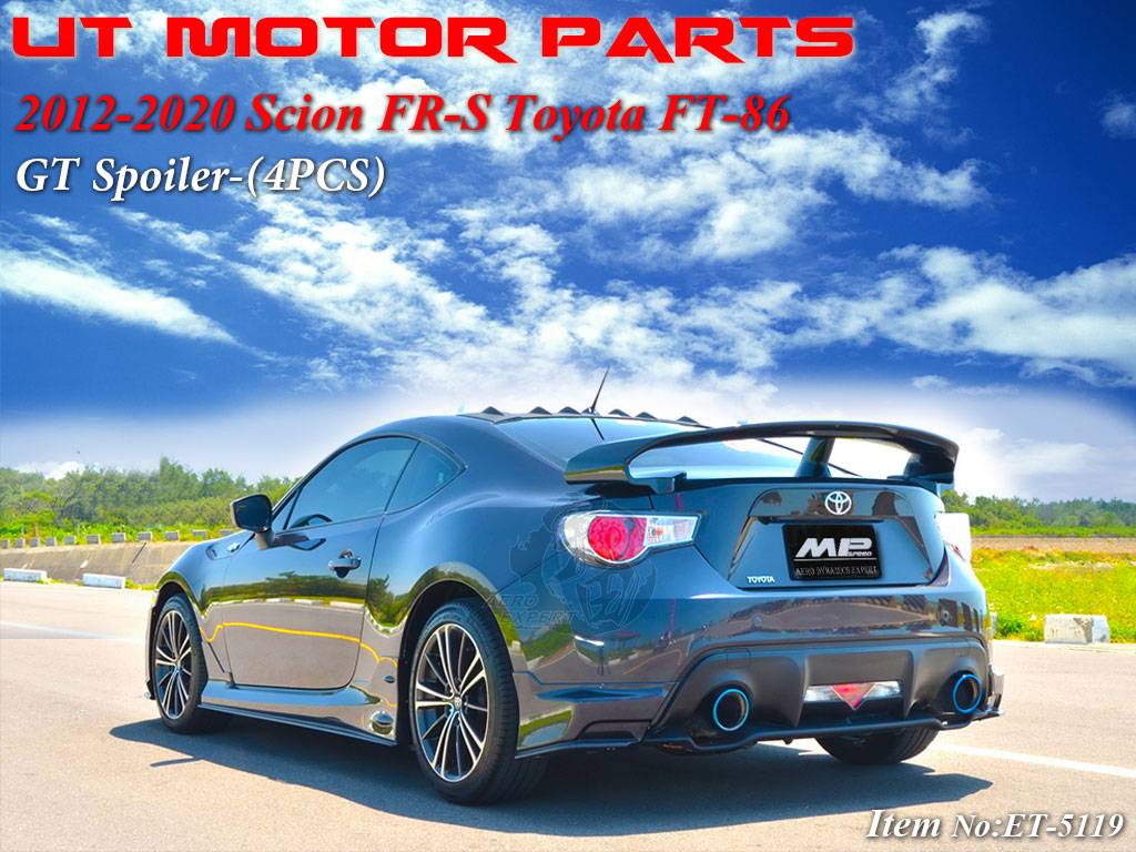 2012-2021 Scion FR-S / Toyota FT-86 GT Spoiler-(4PCS)