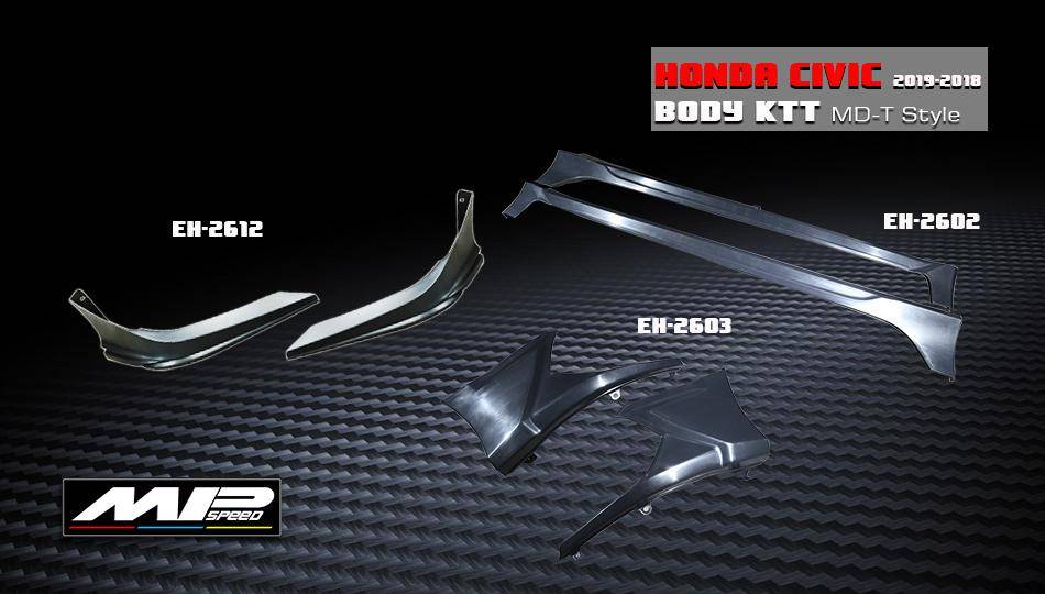 2019-2020 Civic 4D MD-T Front Lip+Rear Lip+Side Skirts