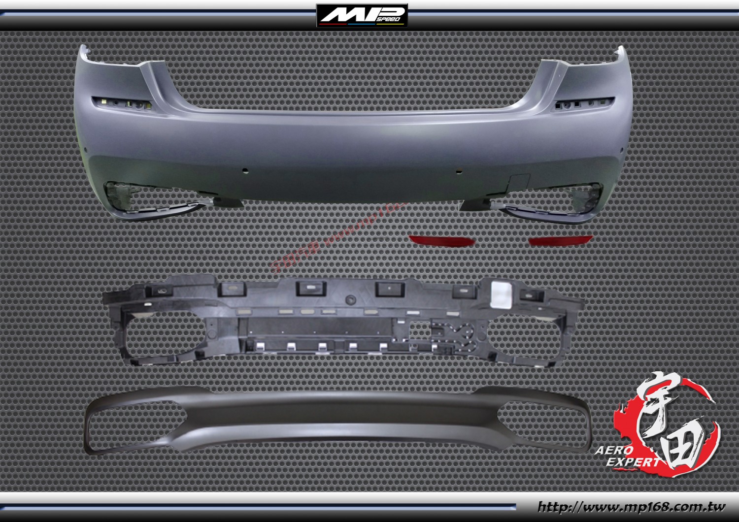 2015-2018 BMW G11/G12 M-Tech Style Rear Bumper