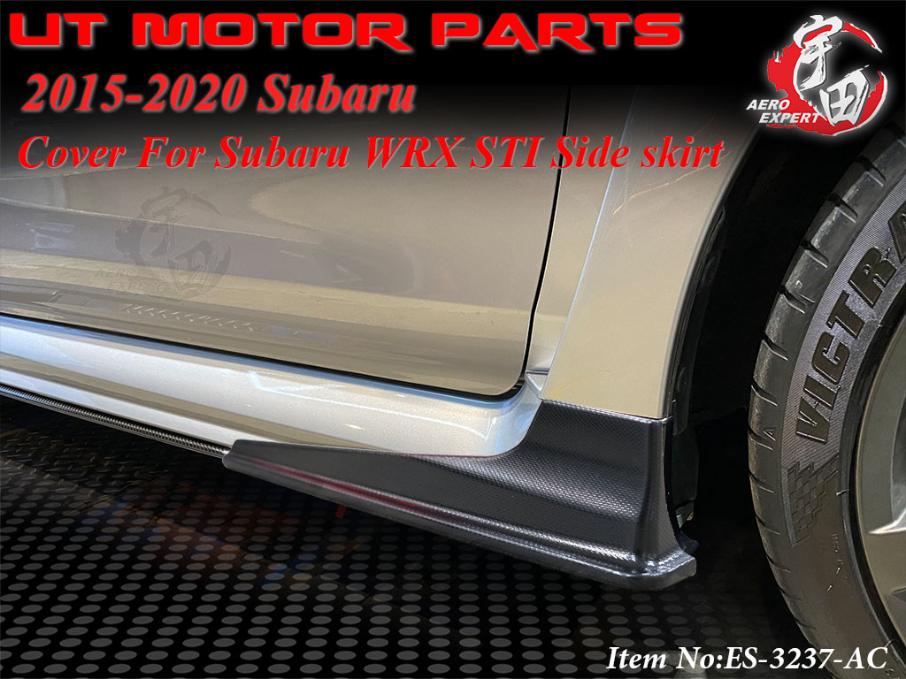 Cover(L+R)- For 2014-2020 Subaru WRX ST Side skirts (Textured)