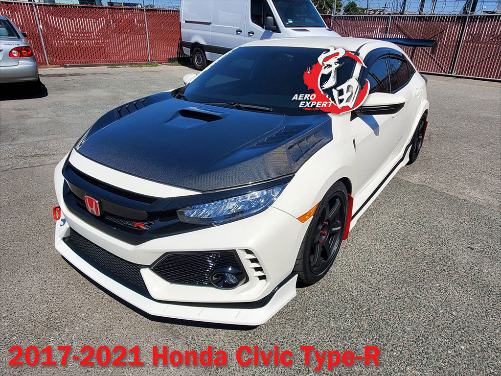 2017-2021 Honda Civic Type-R M-Style Carbon Hood