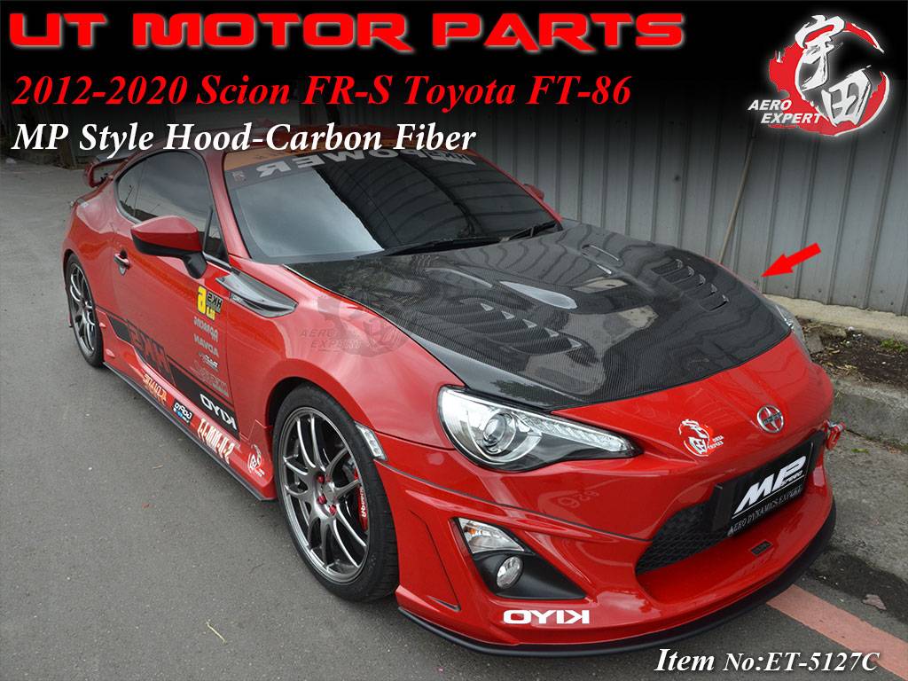 2012-2021 Scion FR-S / Toyota FT-86 MP Style Hood-Carbon Fiber