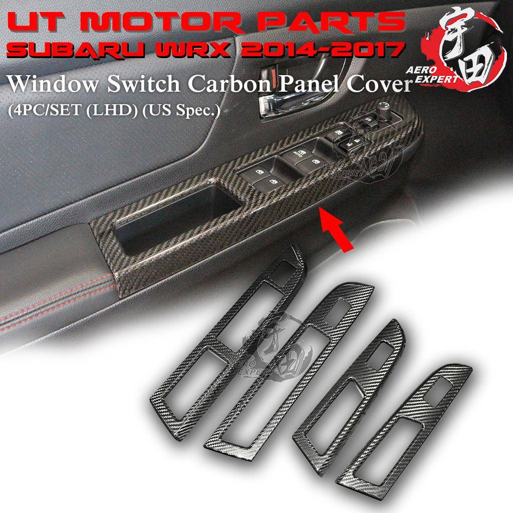 2014-2015 Subaru WRX Window Switch Carbon Panel Cover (4PCS)