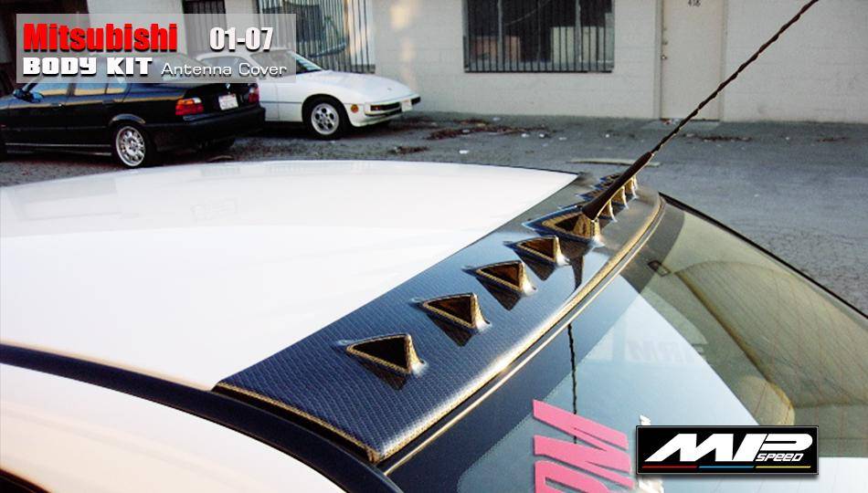 2003-2006 Mitsubishi Lancer/Virage EVO 8.5 Style Antenna Cover Spoiler  Carbon Look