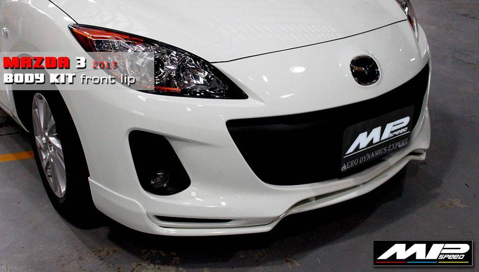 2013 Mazda 3 4/5D OEM Style Front Lip+Spoiler (Textured)-JP Spec.