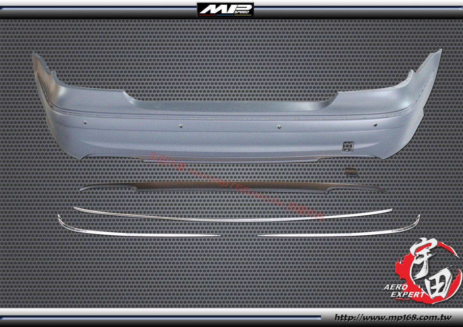 2007-2009年 ✩ W211 E63 A款 後保-雙孔有雷