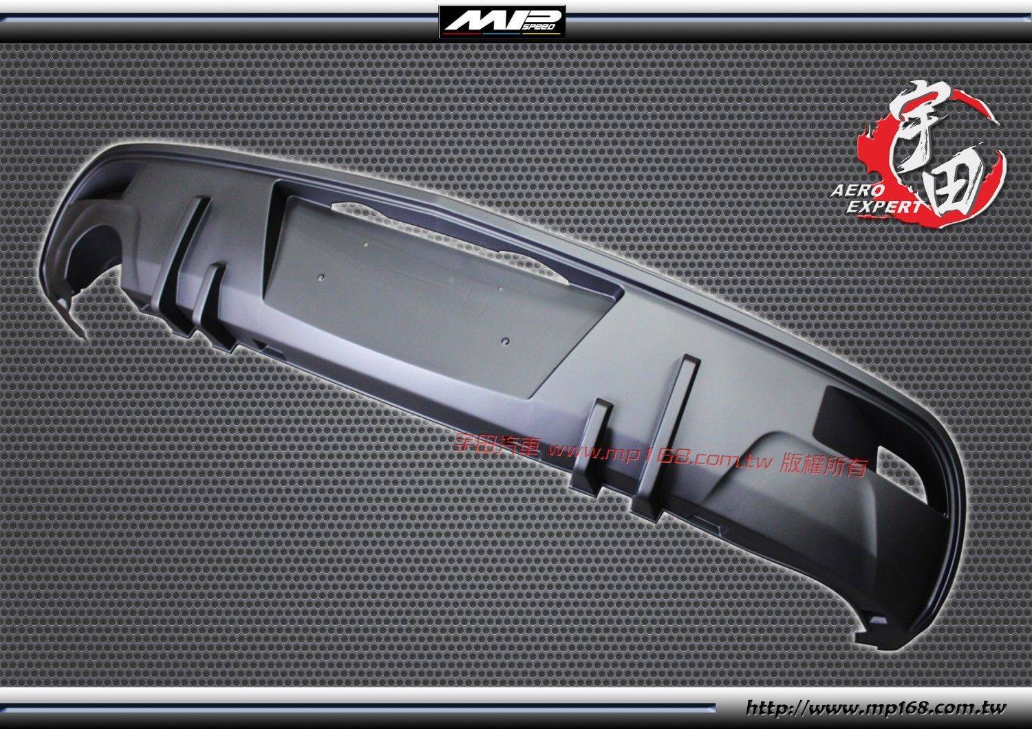 2013-2014 Mazda 3 馬自達 3 5D MP后飾板-單管 ABS