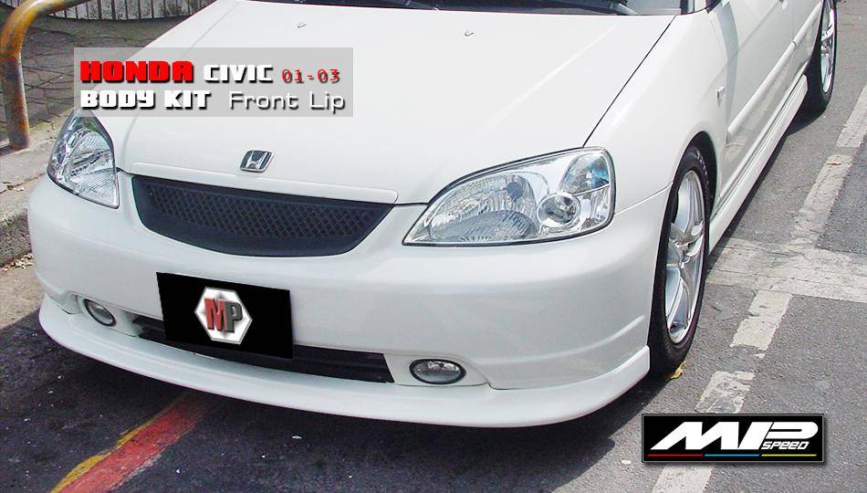 2001-2003 Civic 2/4D JDM Front Lip