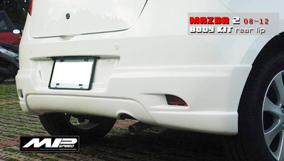 2008-2012 Mazda 2  K2 Style Rear lip