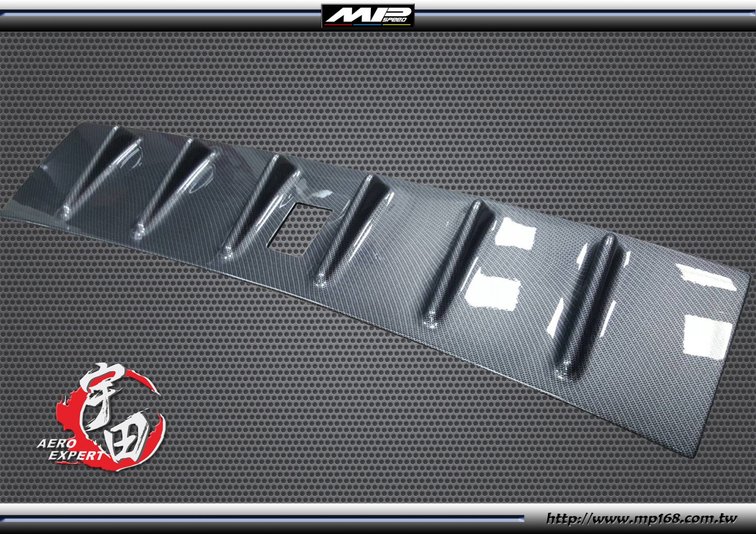 2008-2015 Mitsubishi Lancer EVO-10 Roof Spoiler Wing-Carbon Look