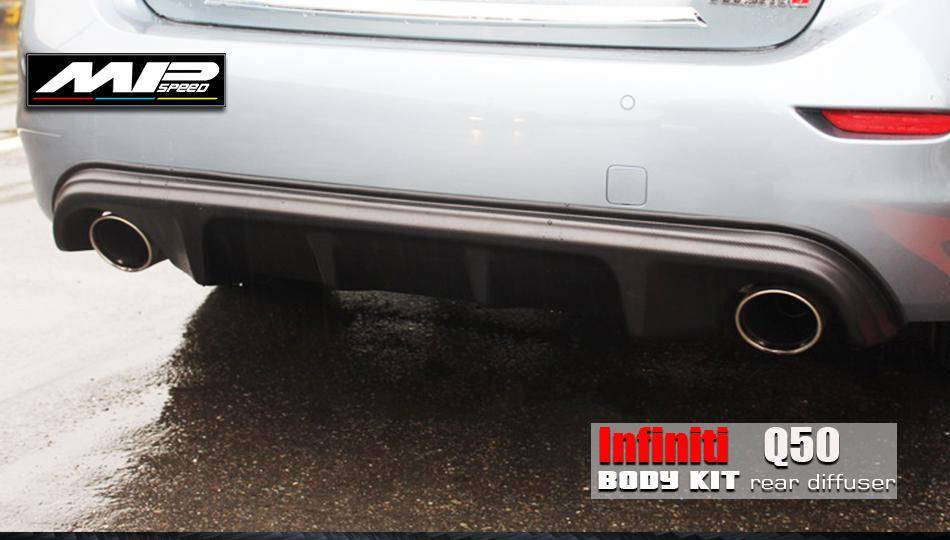 2014-2020 Infiniti Q50 Rear Diffuser (Textured)