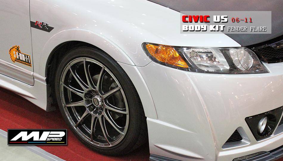2006-2011 CIVIC RR Style Fender Flare (8PCS)-US Spec.