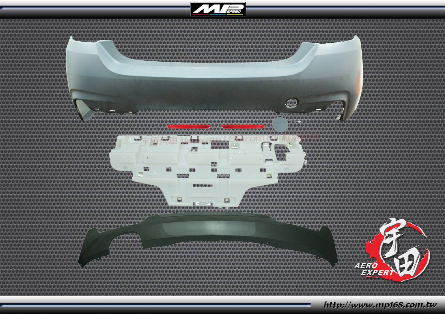 14-20 BMW 4 SERIES 寶馬 4 系列 F32/F33 M-T款 後保桿(單邊雙出)