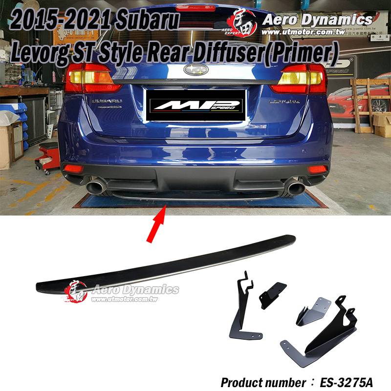 2015-2021 Subaru Levorg ST Style Rear Diffuser(Primer)