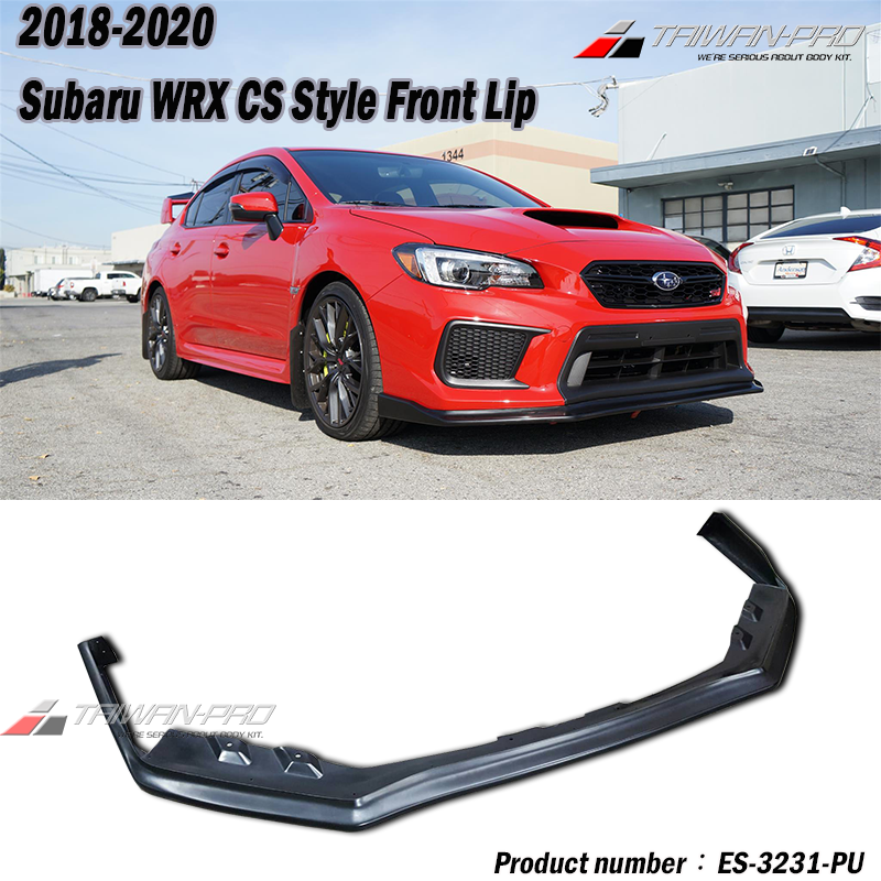 2018-2020 Subaru WRX CS Style Front Lip - PU