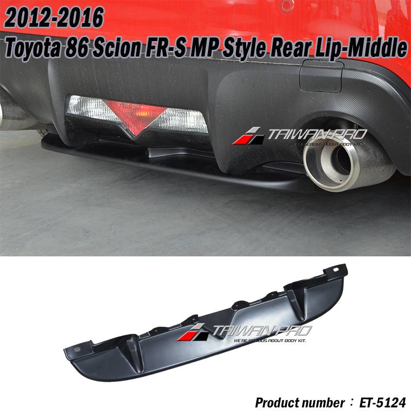 2012-2021 Subaru BRZ MP Style Rear Lip-Middle