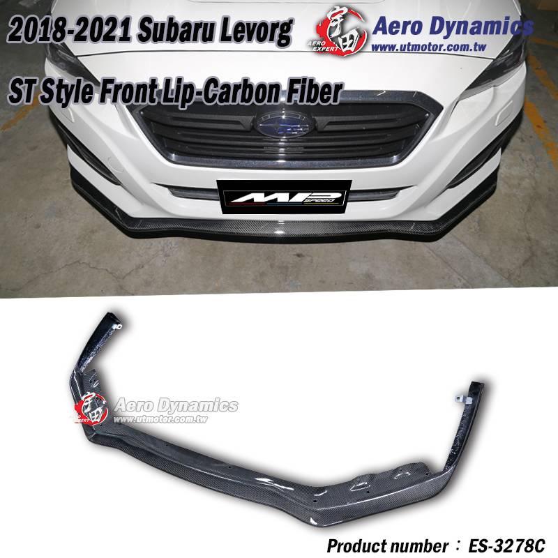 2018-2021 Subaru Levorg ST Style Front Lip-Carbon Fiber