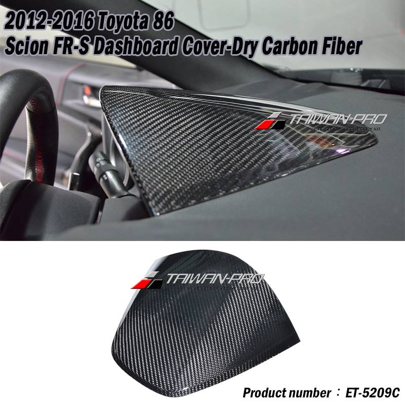 2012-2016 Subaru BRZ Dashboard Cover-Dry Carbon Fiber