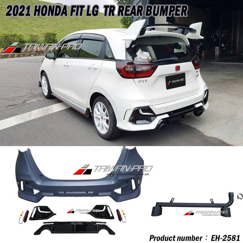 2021-2023 FIT T-R Style Rear Bumper 2021-2023 FIT T-R Style Rear Bumper