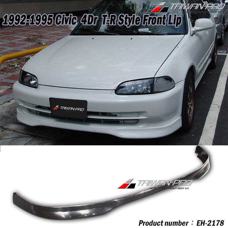 1992-1995 Civic 4Dr T-R Style Front Lip