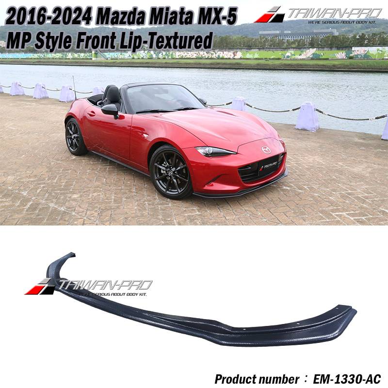 2016-2025 Mazda Miata MX-5 MP Style Front Lip-Textured