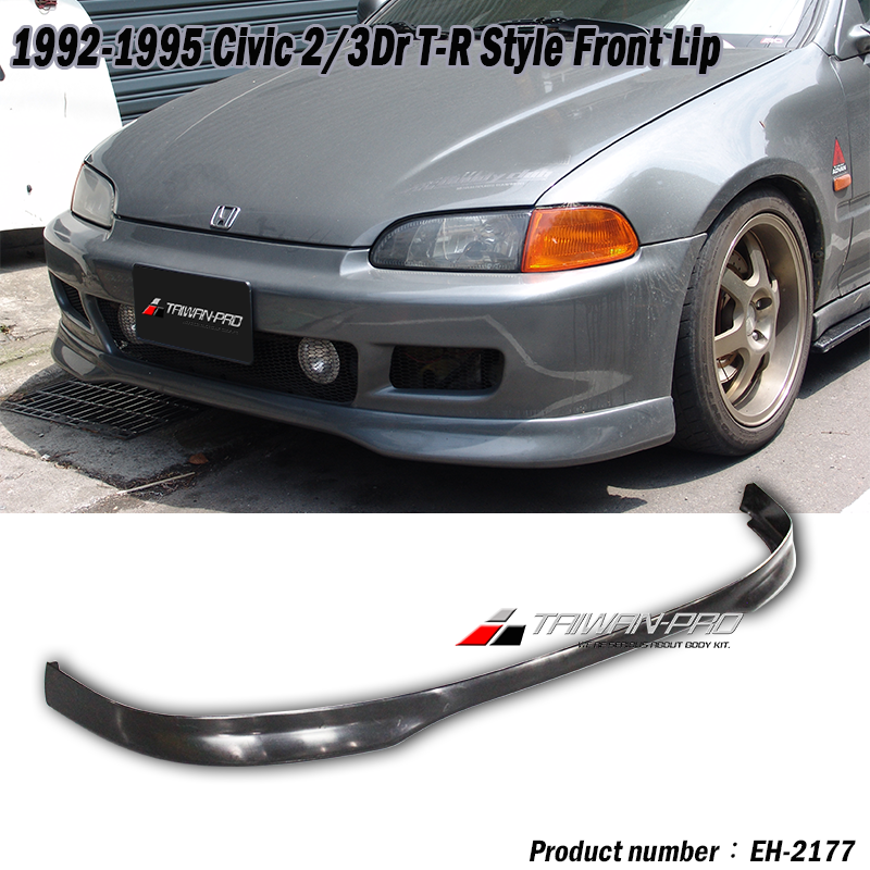 1992-1995 Civic 2/3Dr T-R Style Front Lip