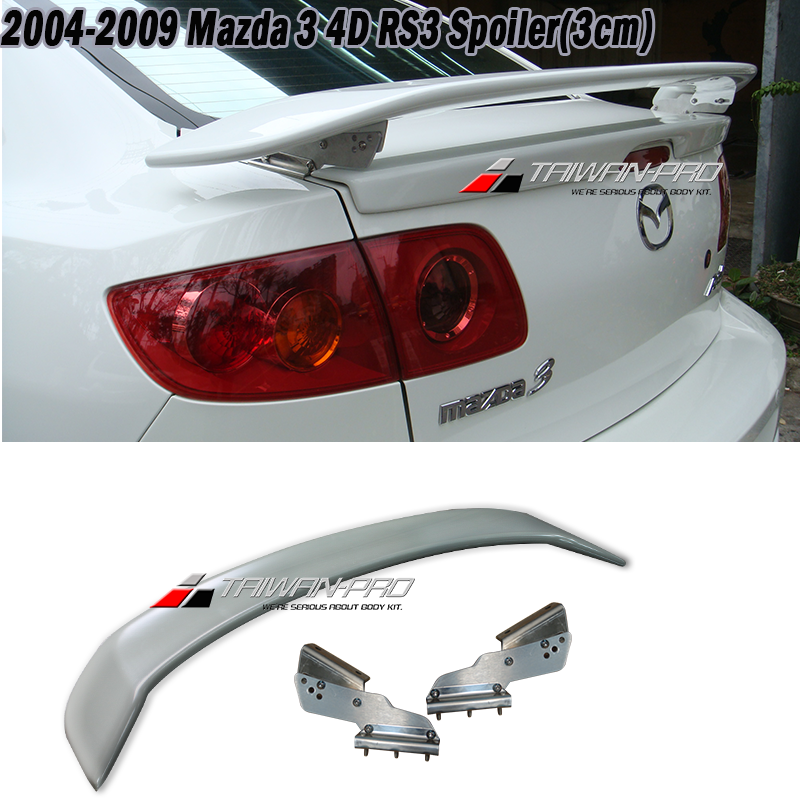 2004-2009 Mazda 3 4D RS3 Spoiler(3cm)