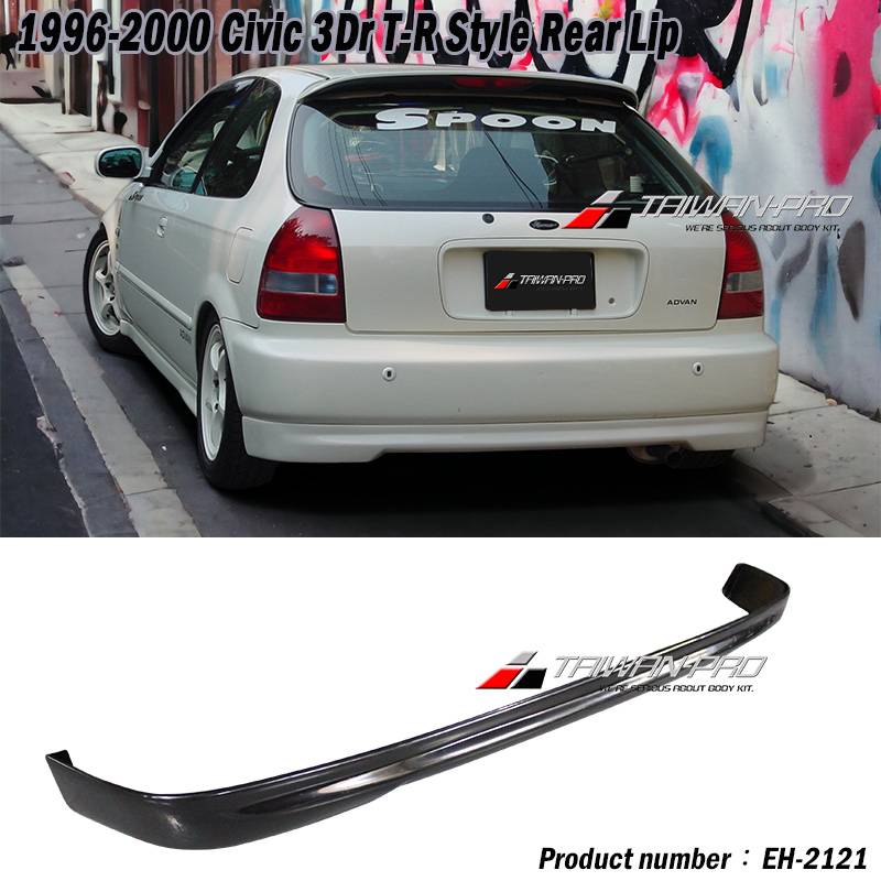 1996-2000 Civic 3Dr T-R Style Rear Lip
