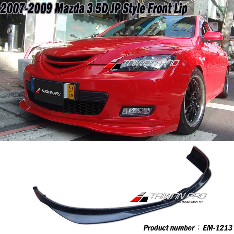 2007-2009 Mazda 3 5D Sport  Front Lip (JP Spec.)