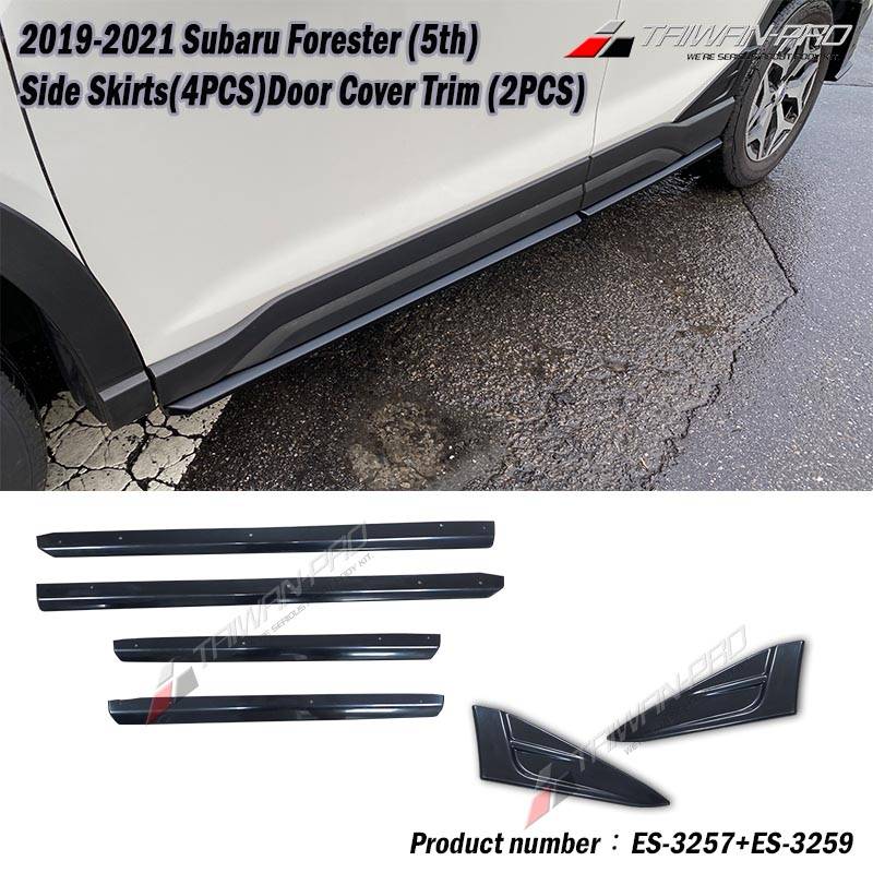 2019-2021 Subaru Forester (5th) Side Skirts(4PCS) & Door Cover Trim (2PCS)