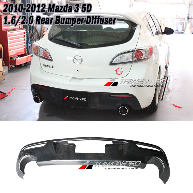 2010-2012 Mazda 3 5D 1.6/2.0 Rear Bumper  Diffuser