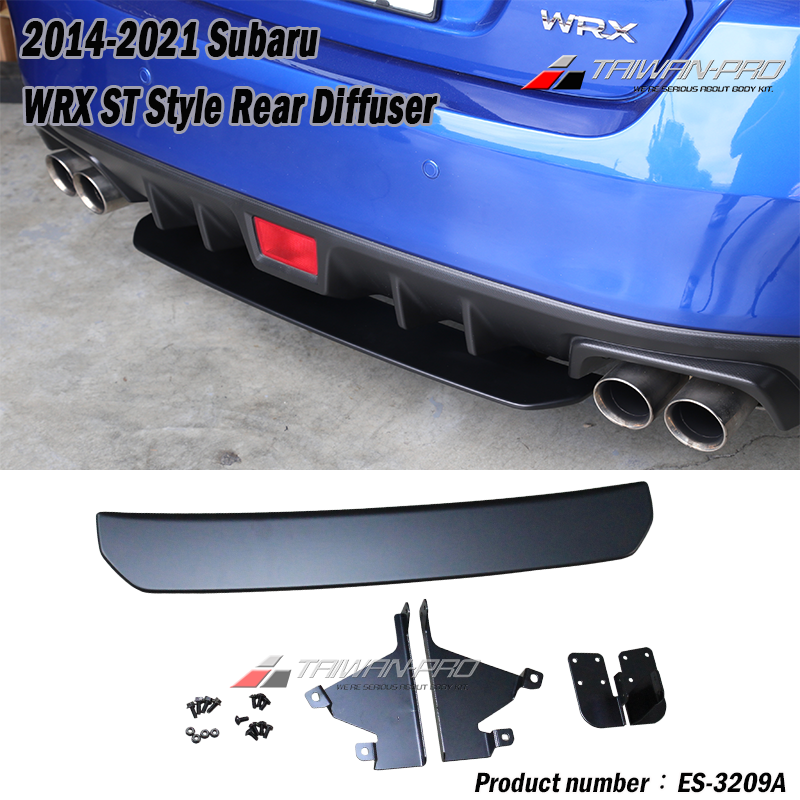 2014-2020 Subaru WRX ST Style Rear Diffuser