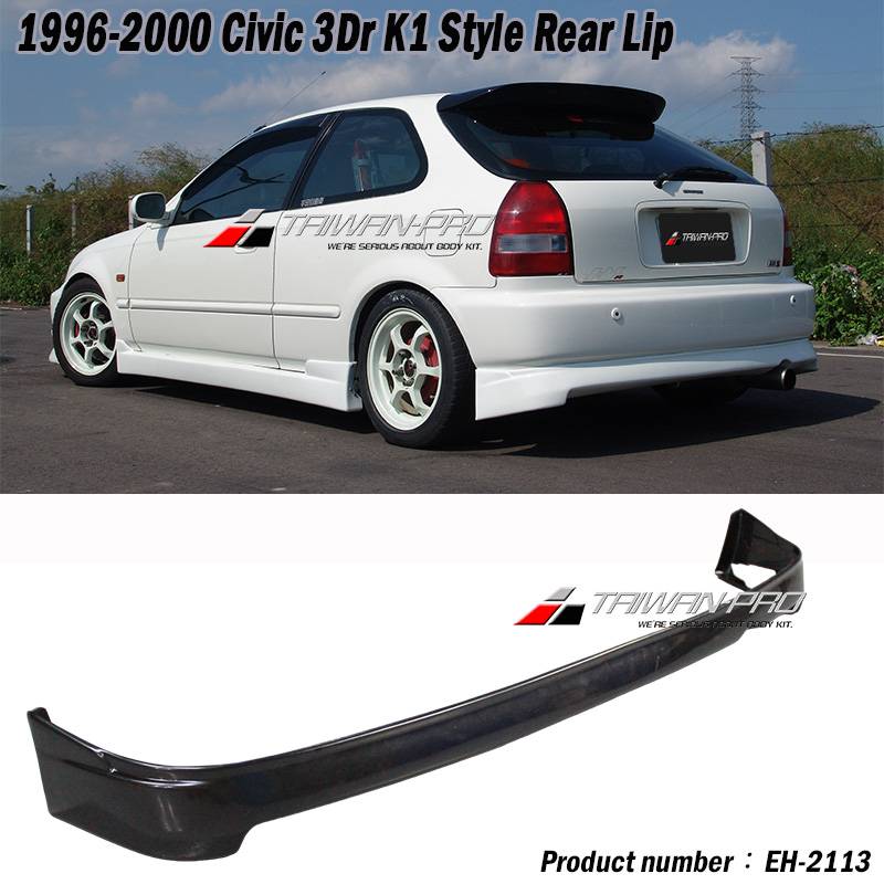1996-2000 Civic 3Dr K1 Style Rear Lip