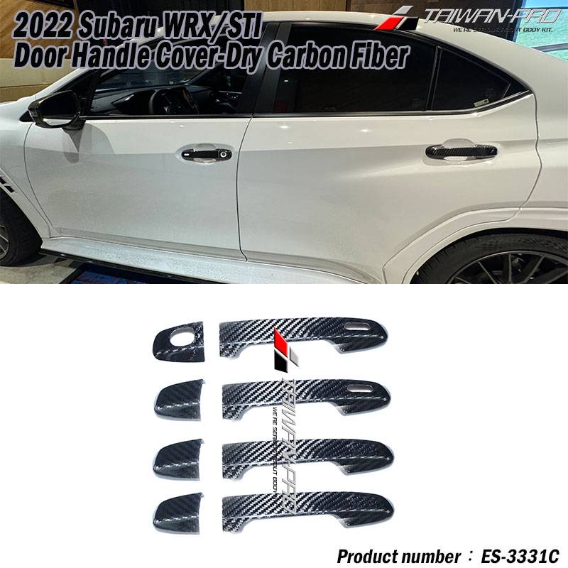 2022-2025 Subaru WRX/STI Door Handle Cover-Dry Carbon Fiber