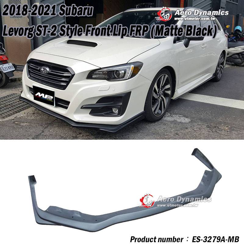 2018-2021 Subaru Levorg ST-2 Style Front Lip  FRP (Matte Black)
