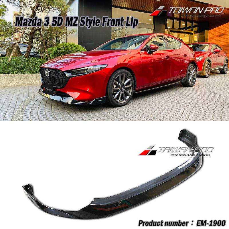 2019-2025 Mazda 3 5D MZ Style Front Lip