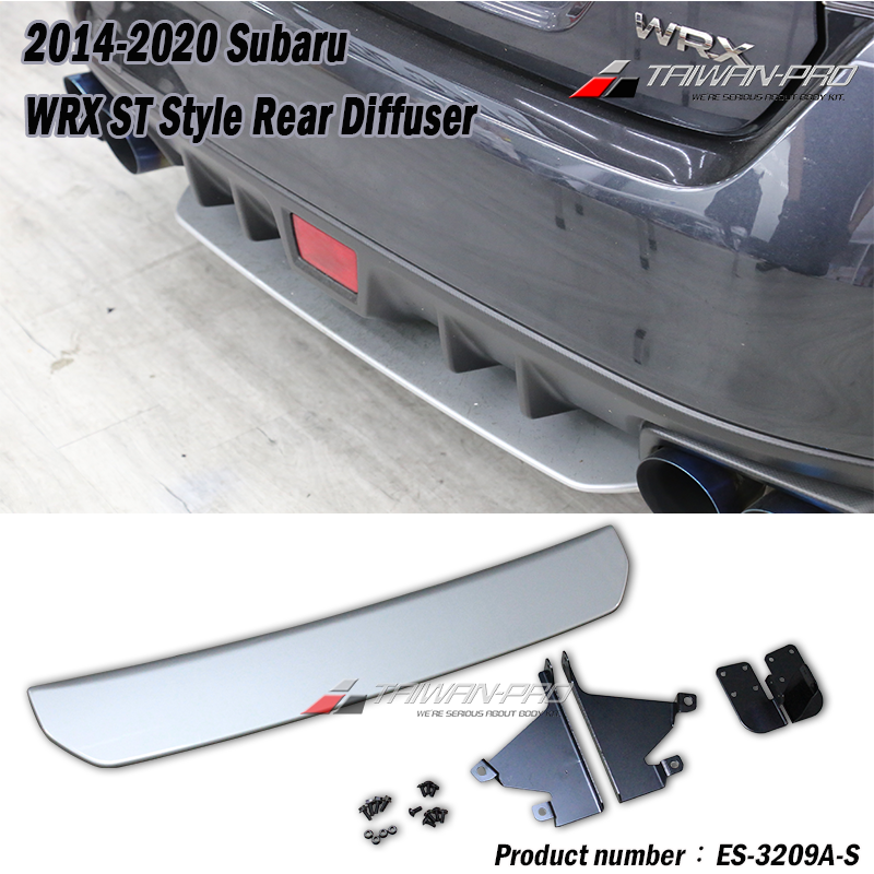 2014-2020 Subaru WRX ST Style Rear Diffuser