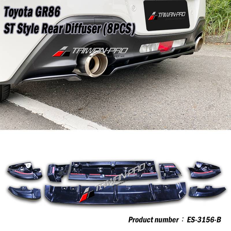 2022-2025 Subaru BRZ ST Style Rear Diffuser (8PCS)