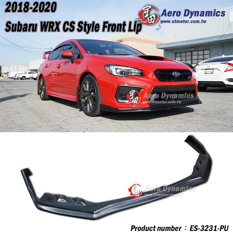 2018-2021 Subaru WRX-STI CS款前下巴定風翼 PU 2018-2021 Subaru WRX-STI CS款前下巴定風翼 PU