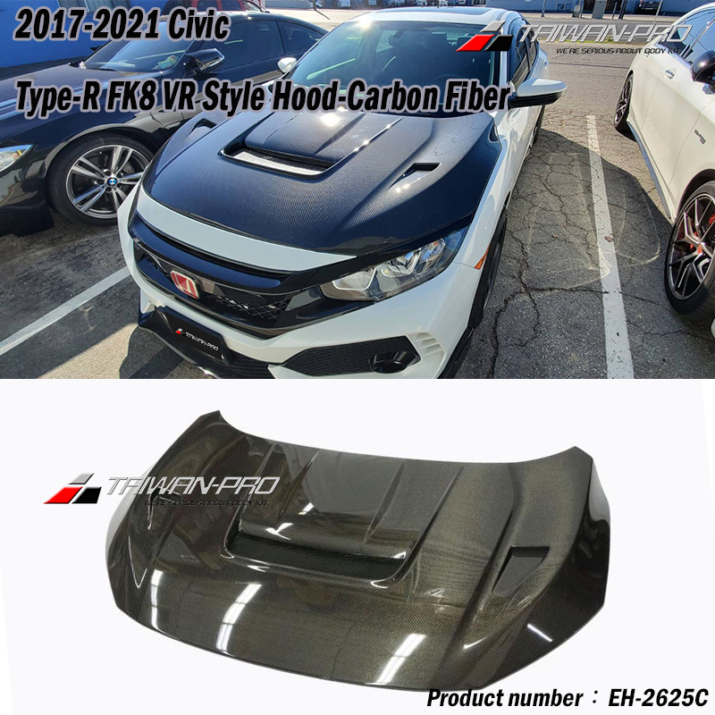 2017-2020 HONDA CIVC 本田 CIVC TYPE-R FK8 VR款 引擎蓋 carbon fiber